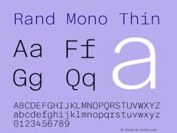 Rand Mono Font